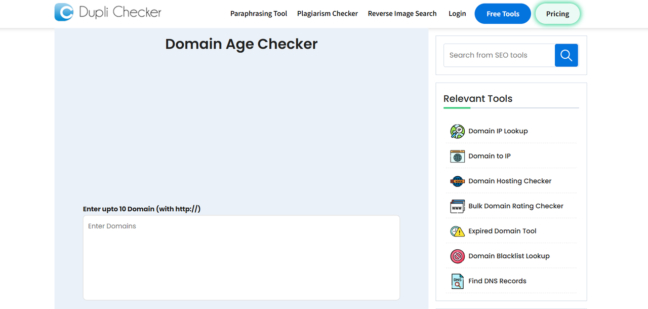 Duplichecker homepage