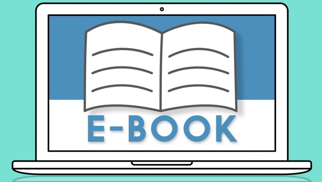 Open pages book of ebooks for online learning business