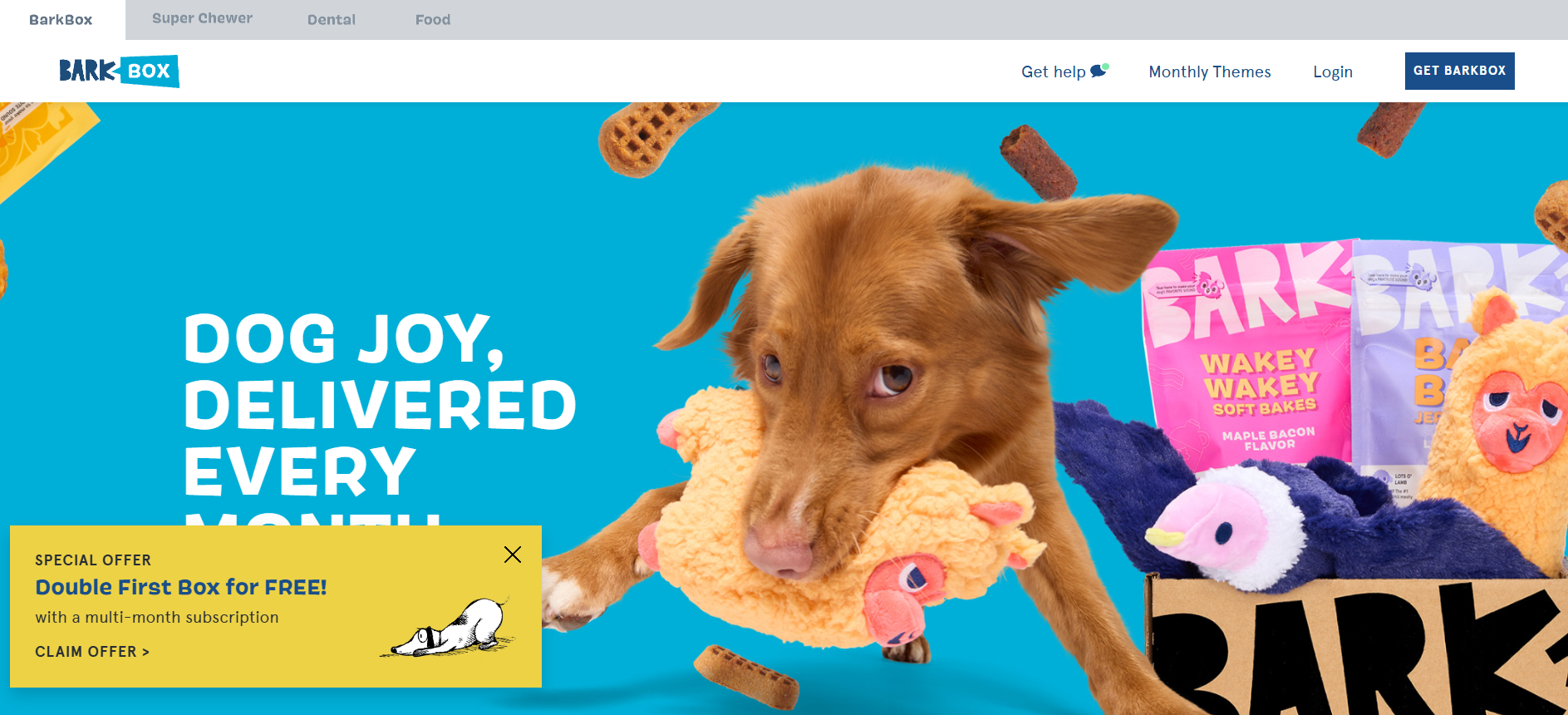 website of barkbox