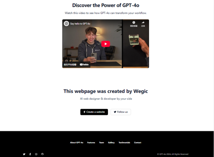making a great-looking footer is a piece of cake with wegic